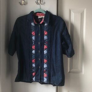 Vintage Koret City Blues Bandana Western Shirt - M